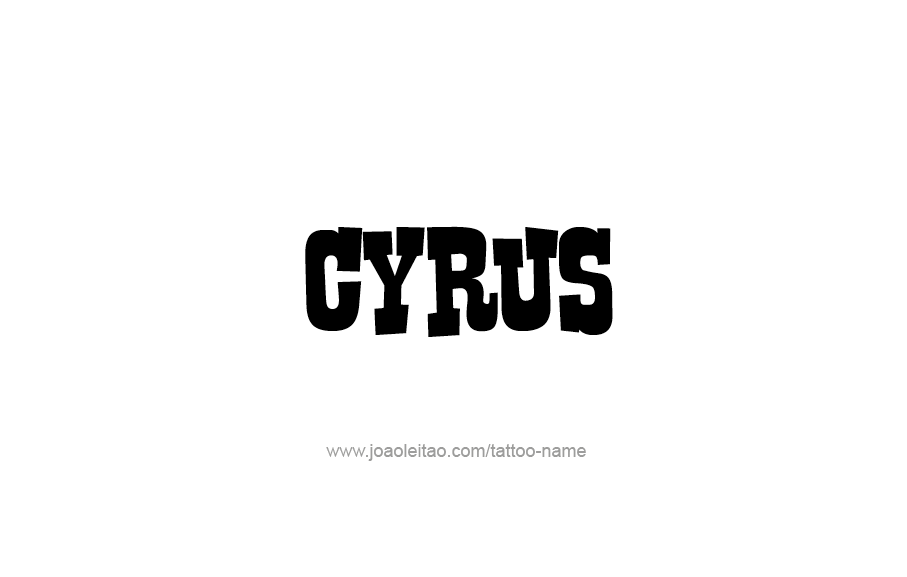 Tattoo Design  Name Cyrus   