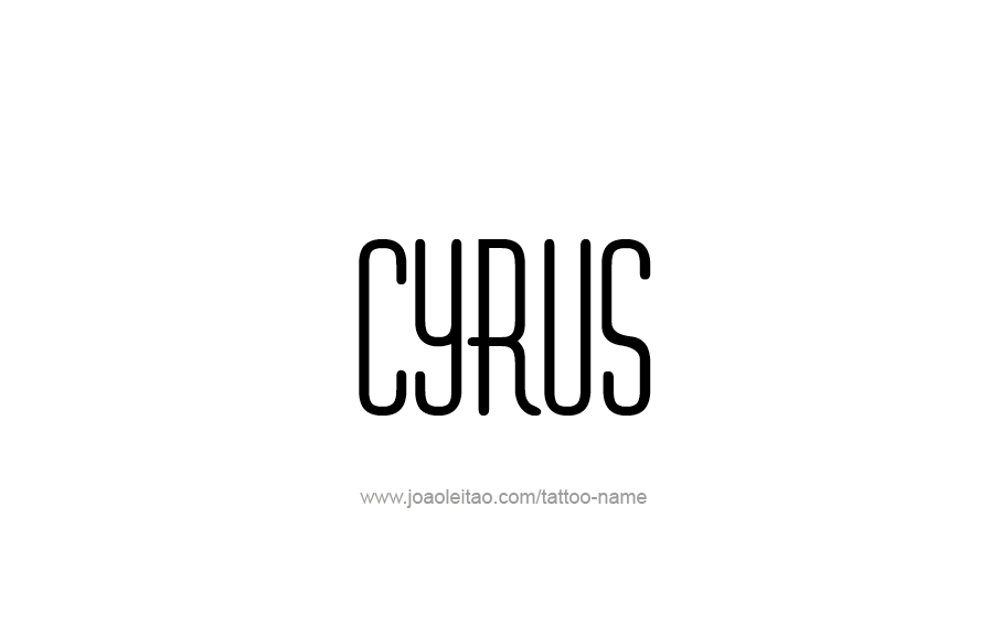 Tattoo Design  Name Cyrus   