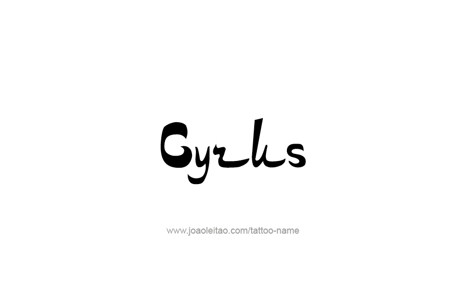 Tattoo Design  Name Cyrus   