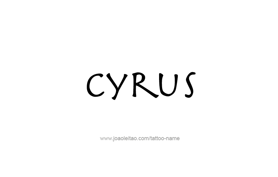 Tattoo Design  Name Cyrus   