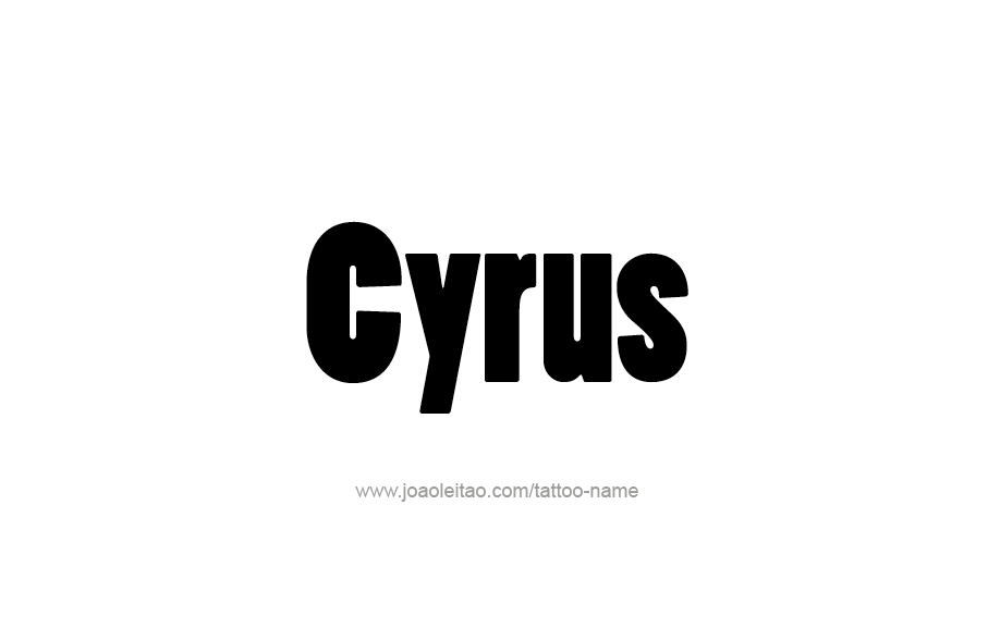 Tattoo Design  Name Cyrus   