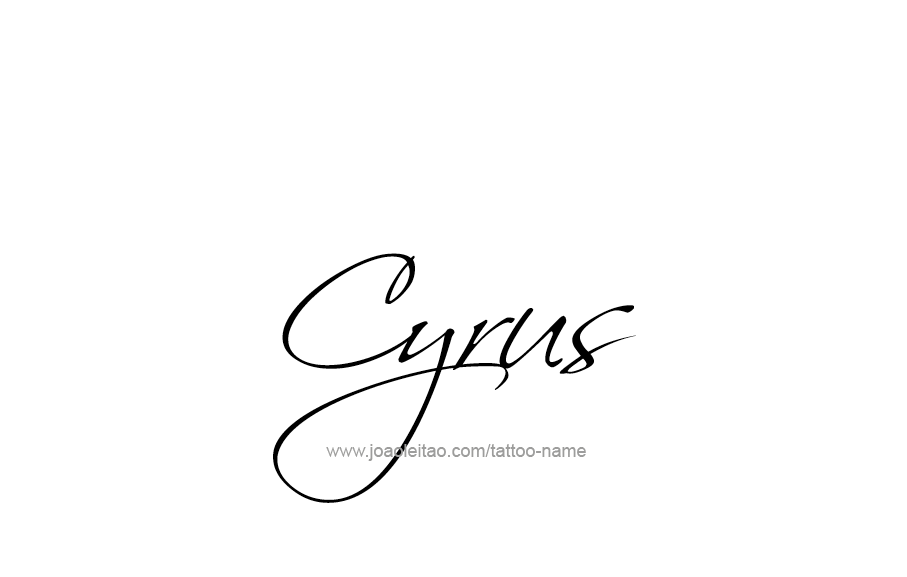 Tattoo Design  Name Cyrus   