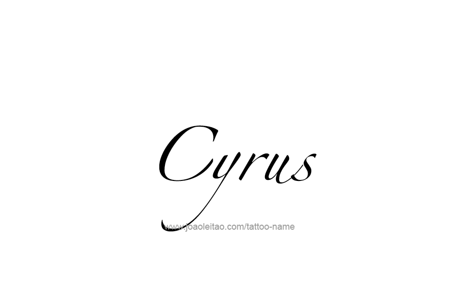 Tattoo Design  Name Cyrus   