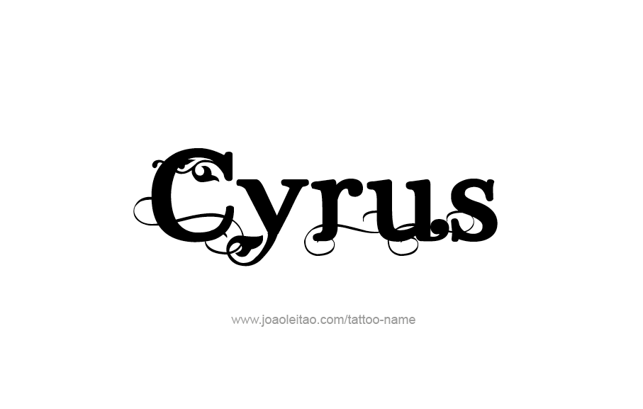 Tattoo Design  Name Cyrus   