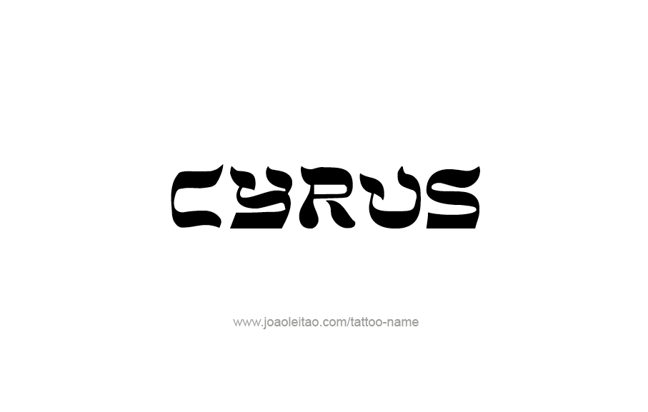 Tattoo Design  Name Cyrus   