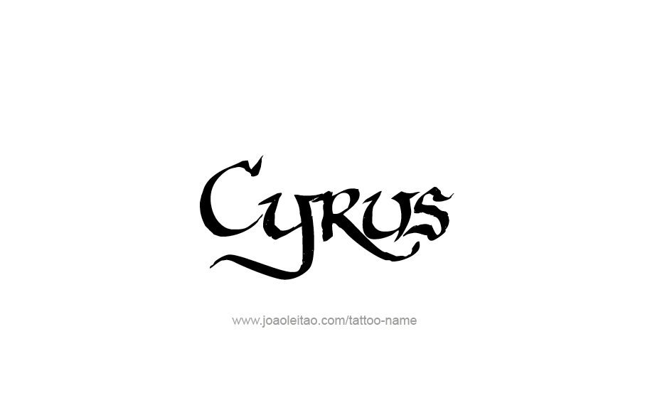 Tattoo Design  Name Cyrus   