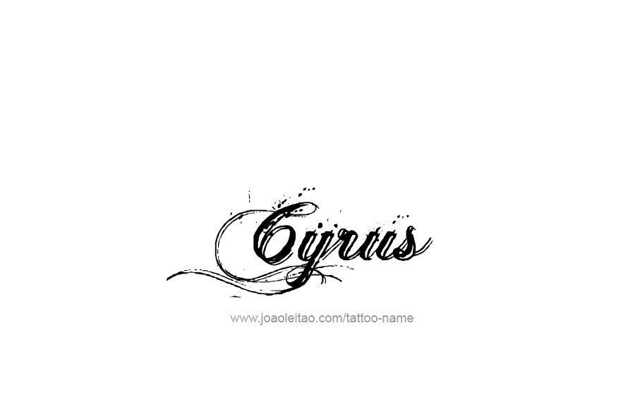 Tattoo Design  Name Cyrus   