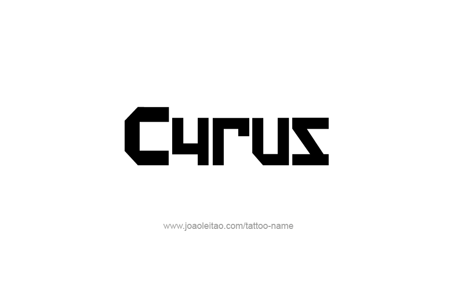 Tattoo Design  Name Cyrus   