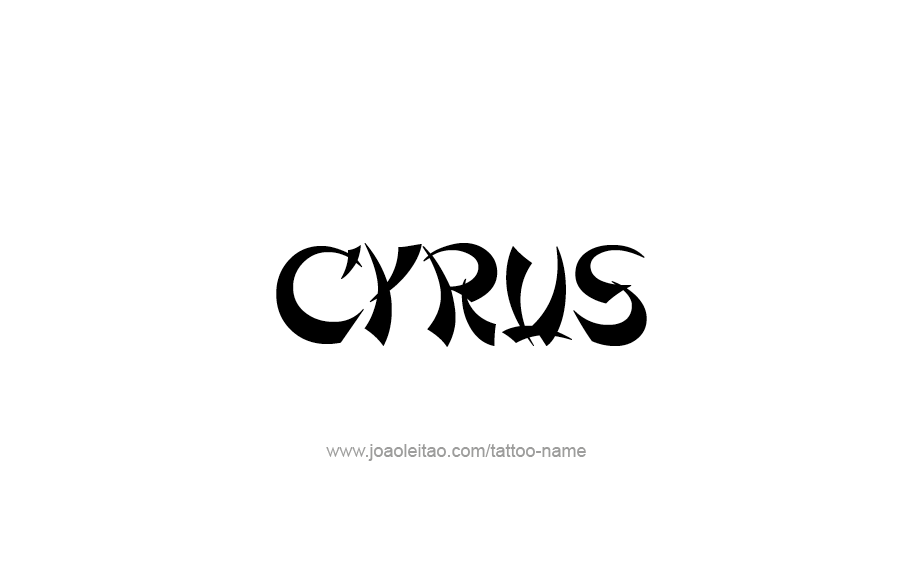 Tattoo Design  Name Cyrus