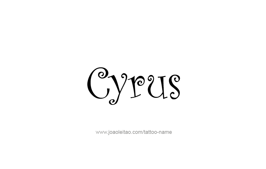 Tattoo Design  Name Cyrus   