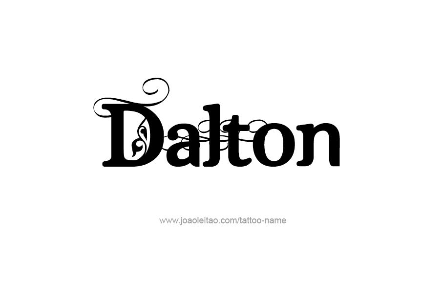 Tattoo Design  Name Dalton   