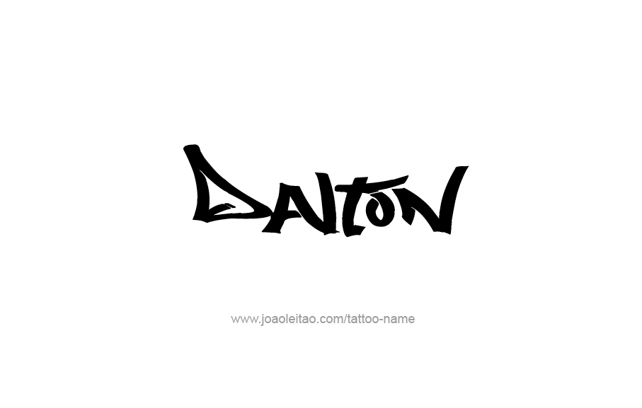 Tattoo Design  Name Dalton   