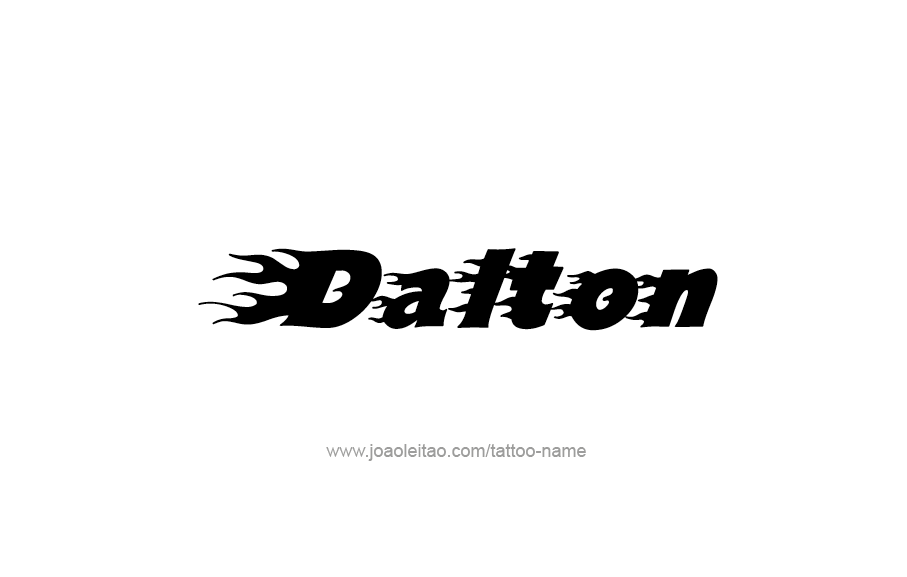 Tattoo Design  Name Dalton   