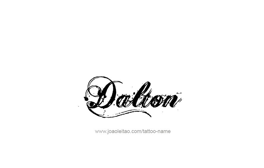 Tattoo Design  Name Dalton   