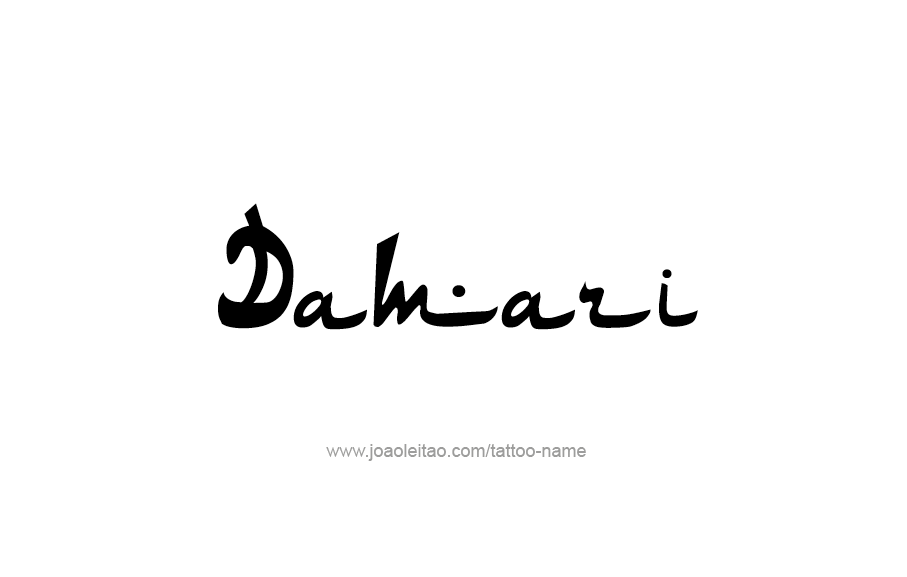 Tattoo Design  Name Damari   