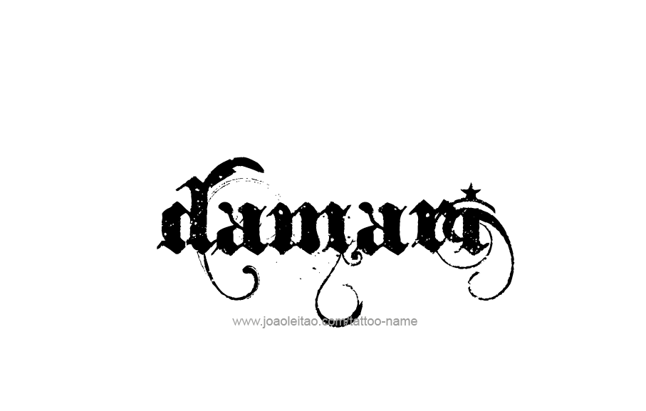 Tattoo Design  Name Damari   