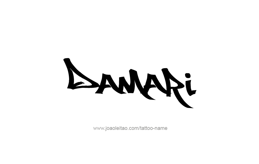 Tattoo Design  Name Damari   