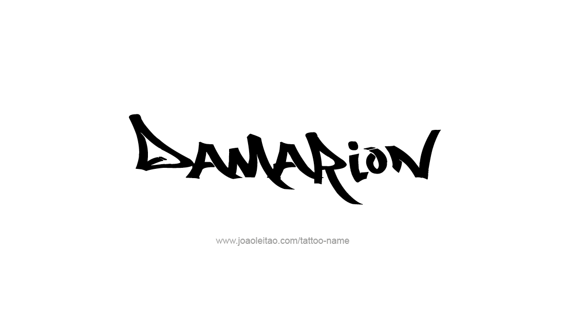 Tattoo Design  Name Damarion   