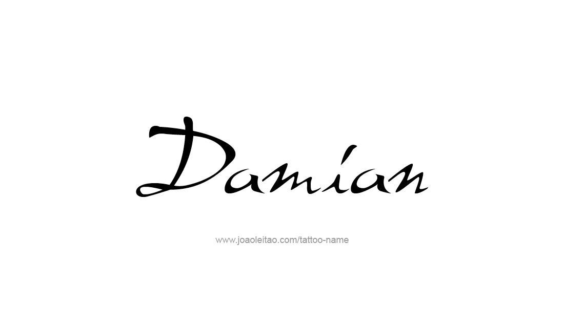 Tattoo Design  Name Damian   