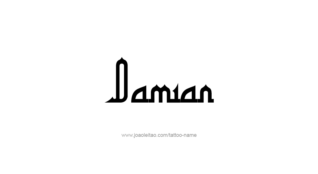 Tattoo Design  Name Damian   