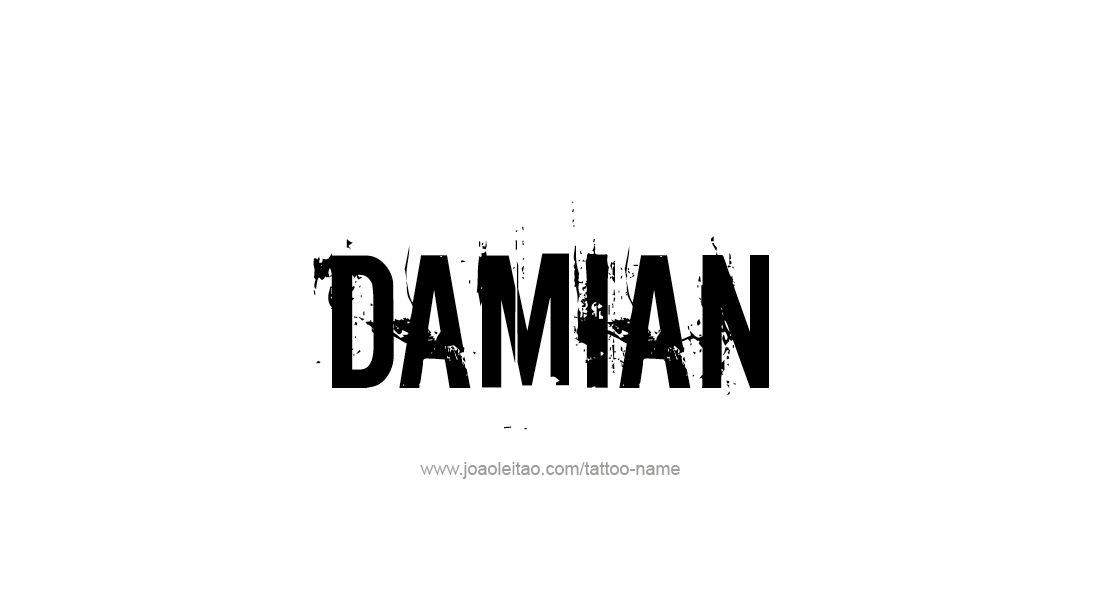 Tattoo Design  Name Damian   