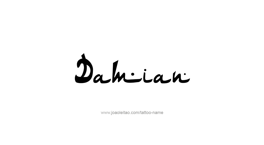 Tattoo Design  Name Damian   