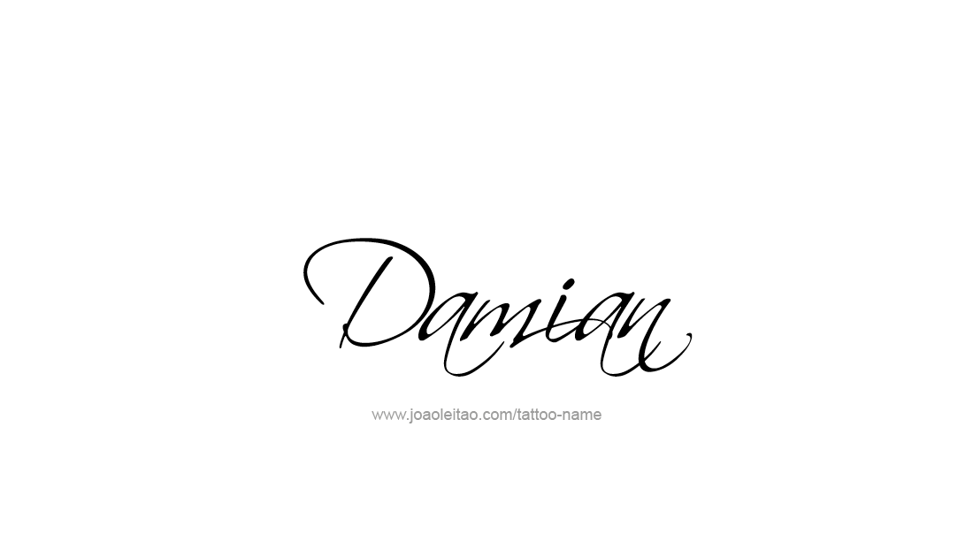 Tattoo Design  Name Damian   