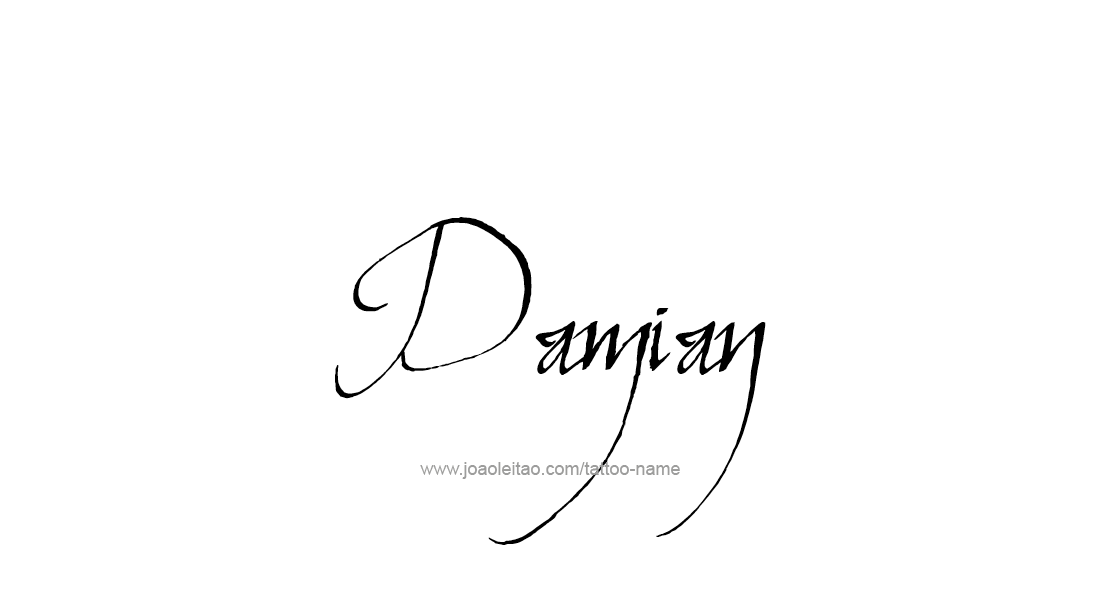 Tattoo Design  Name Damian   