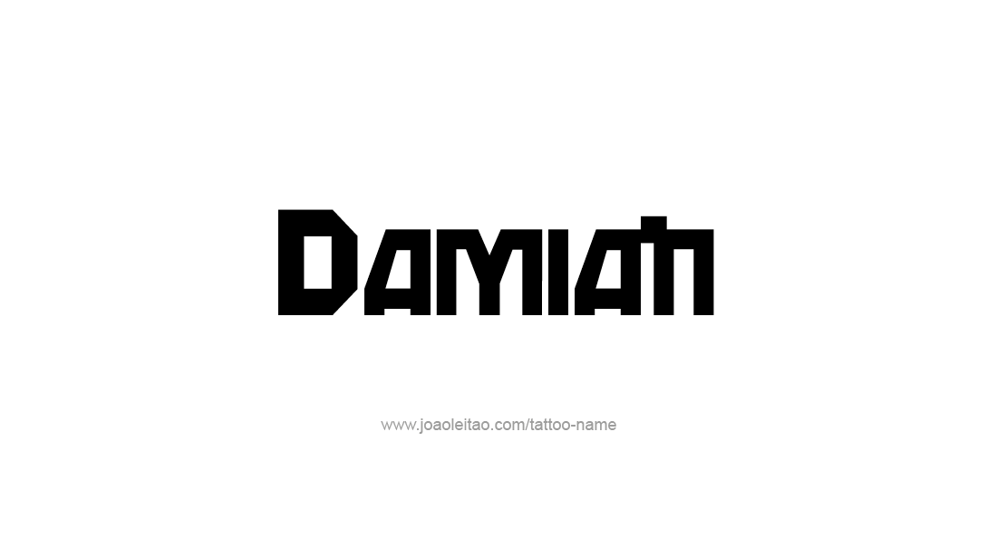 Tattoo Design  Name Damian   