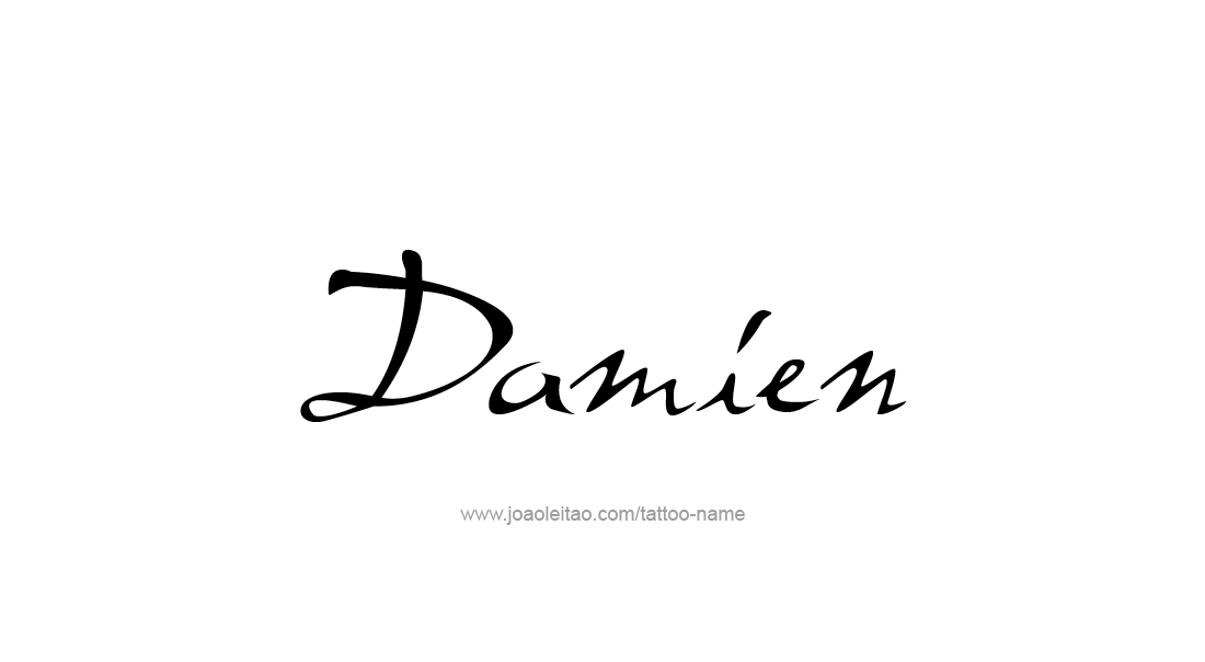 Tattoo Design  Name Damien   