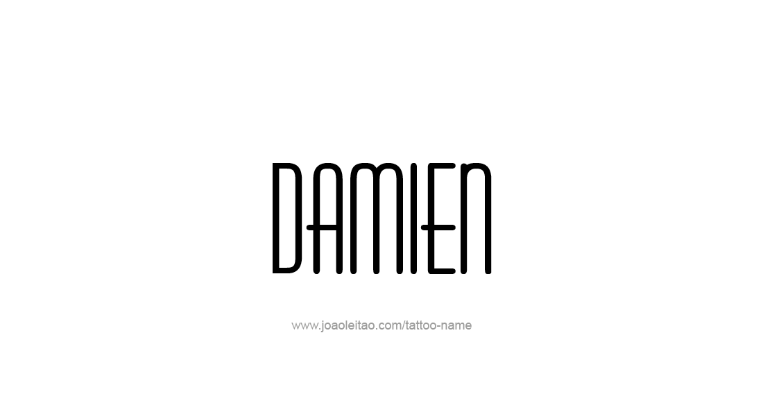 Tattoo Design  Name Damien   