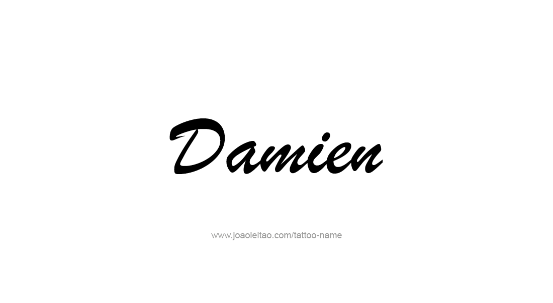 Tattoo Design  Name Damien   