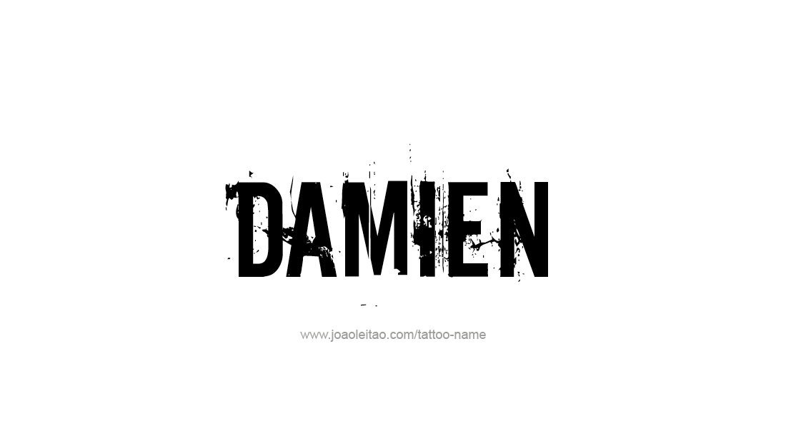 Tattoo Design  Name Damien   