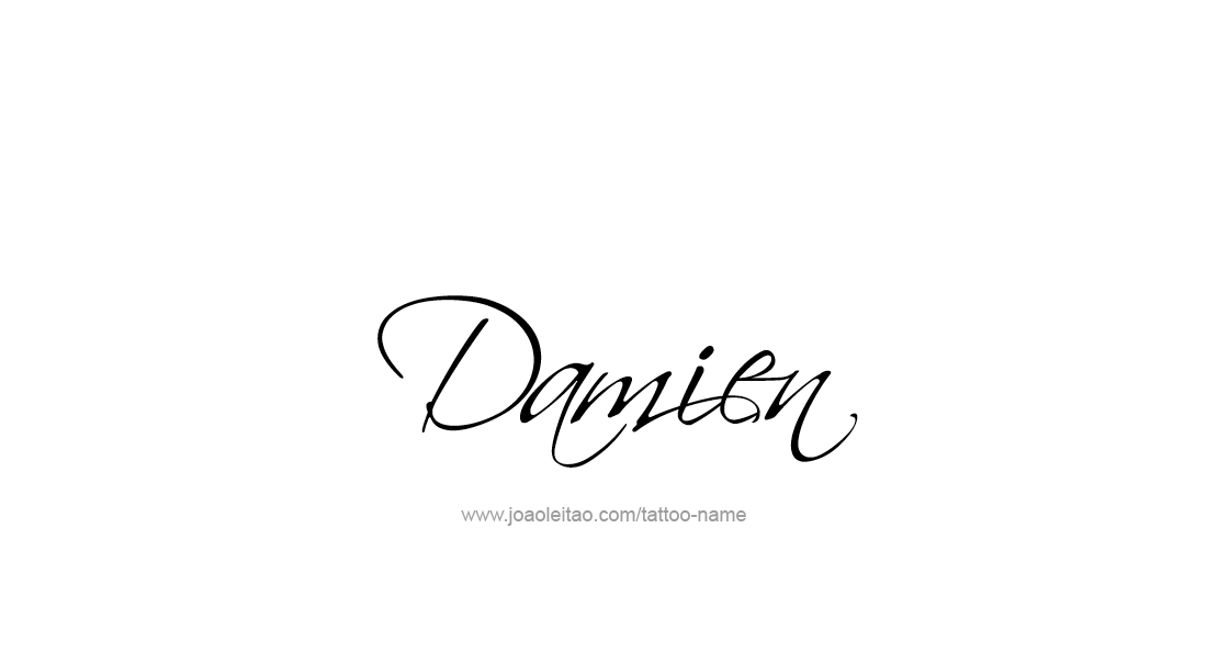 Tattoo Design  Name Damien   