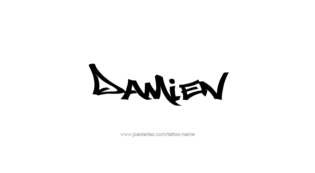 Tattoo Design  Name Damien   