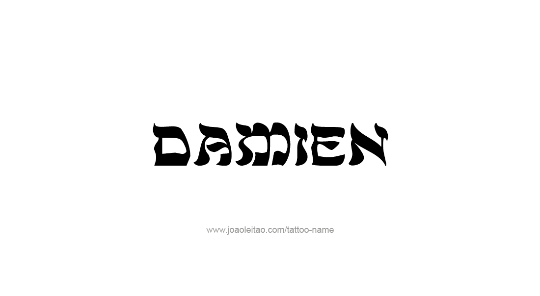 Tattoo Design  Name Damien   