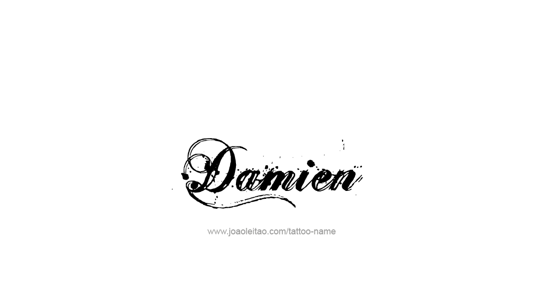 Tattoo Design  Name Damien   