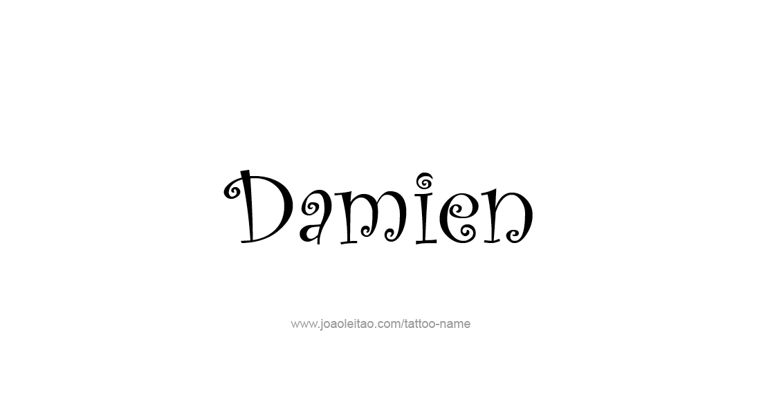 Tattoo Design  Name Damien   