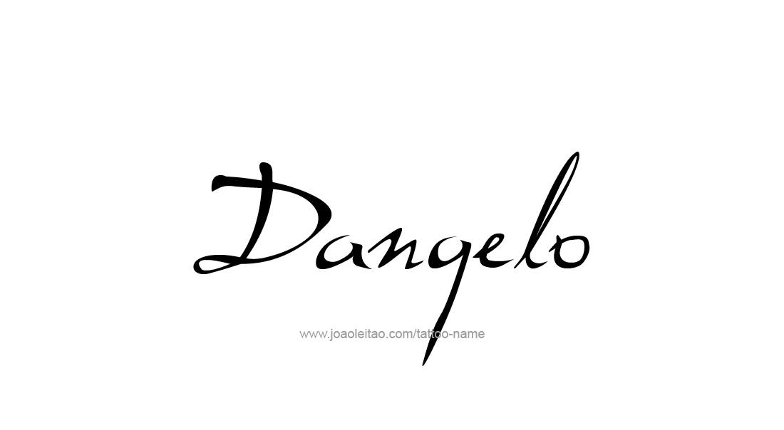 Tattoo Design  Name Dangelo   