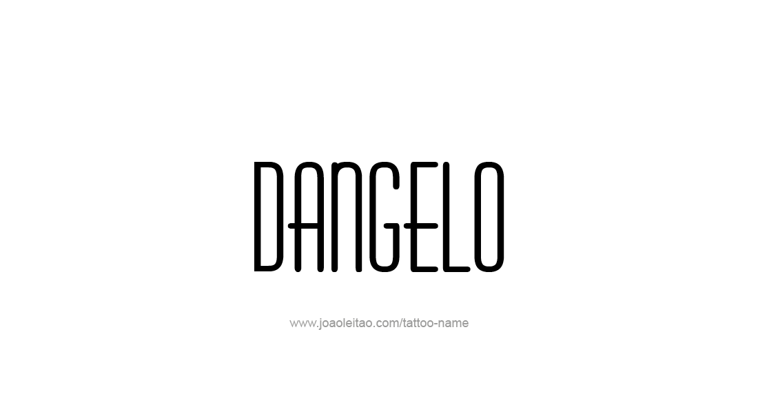 Tattoo Design  Name Dangelo   