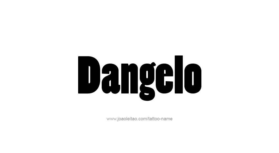 Tattoo Design  Name Dangelo   