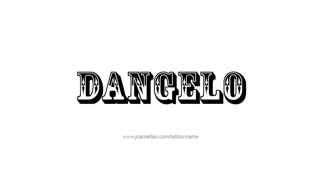 Tattoo Design  Name Dangelo   