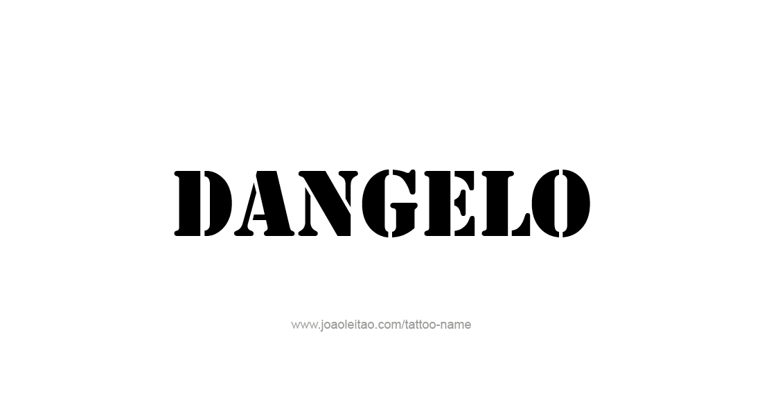 Tattoo Design  Name Dangelo   