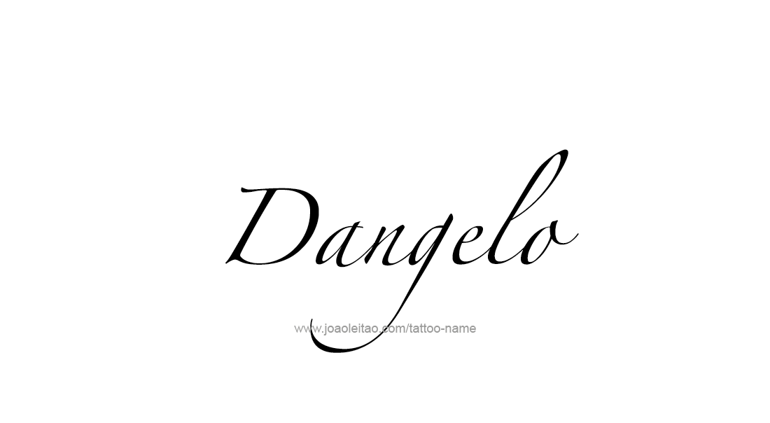 Tattoo Design  Name Dangelo   