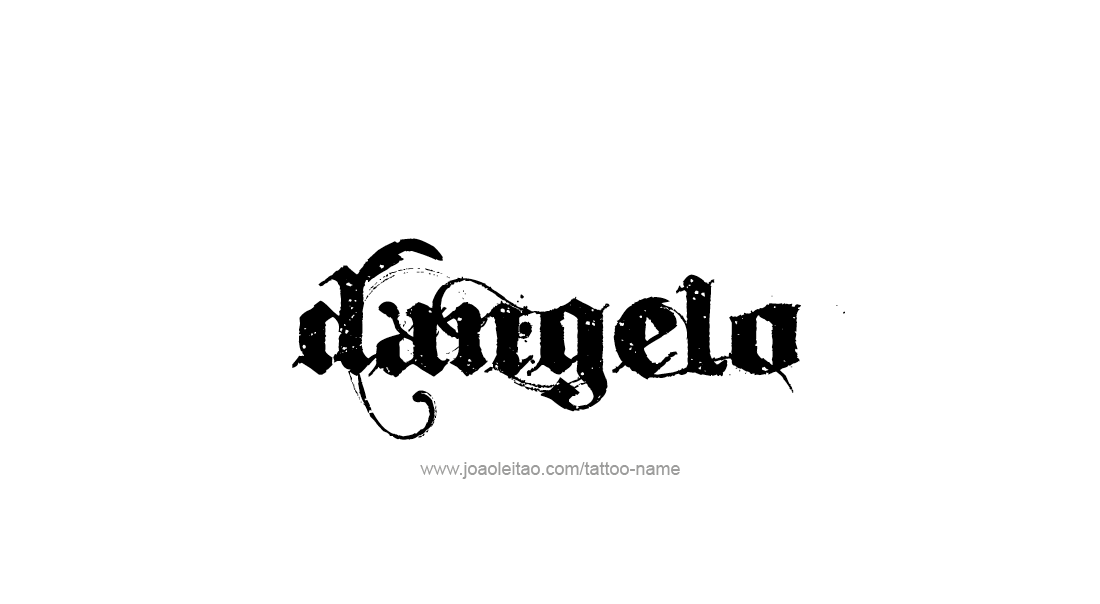 Tattoo Design  Name Dangelo   