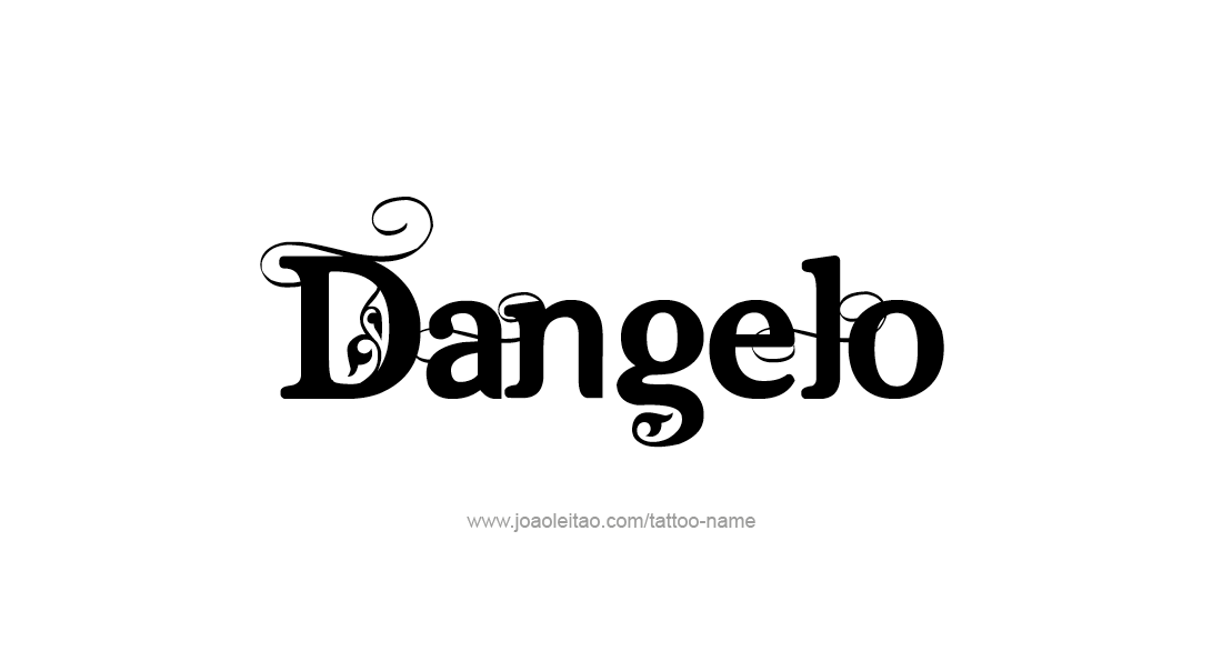 Tattoo Design  Name Dangelo   