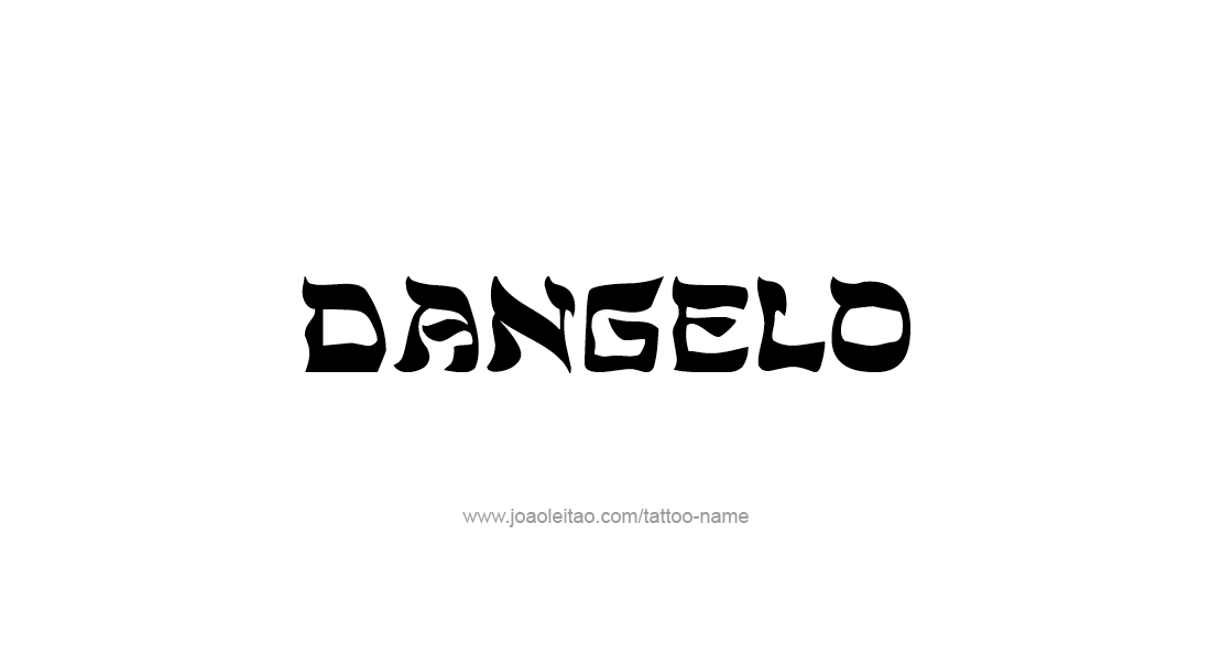 Tattoo Design  Name Dangelo   