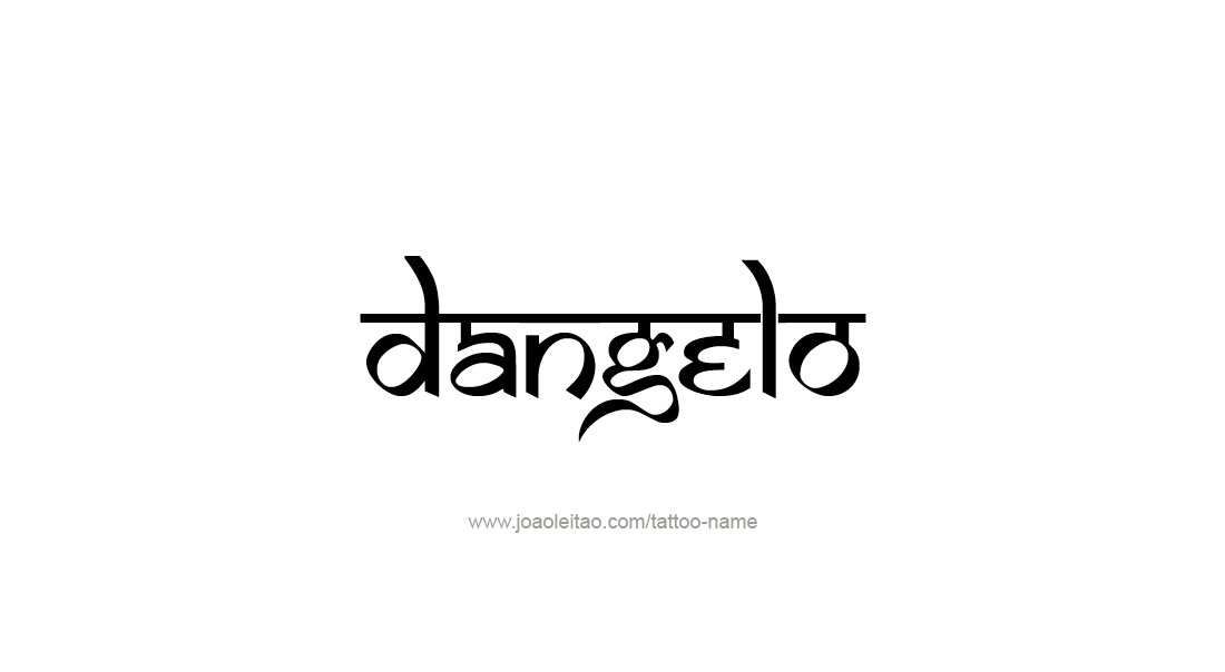 Tattoo Design  Name Dangelo   