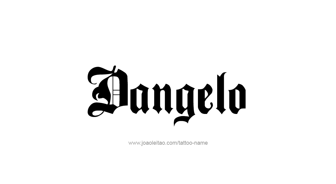 Tattoo Design  Name Dangelo   