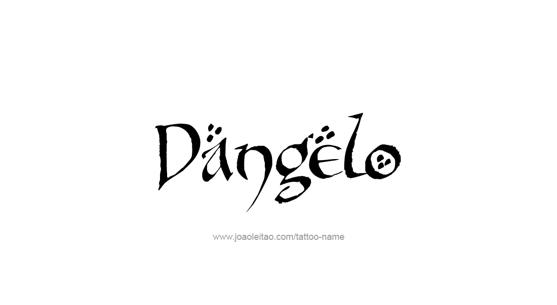 Tattoo Design  Name Dangelo   